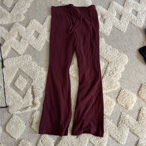TNA Maroon Textured Pants
